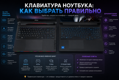 Клавиатура ноутбука: как выбрать правильно